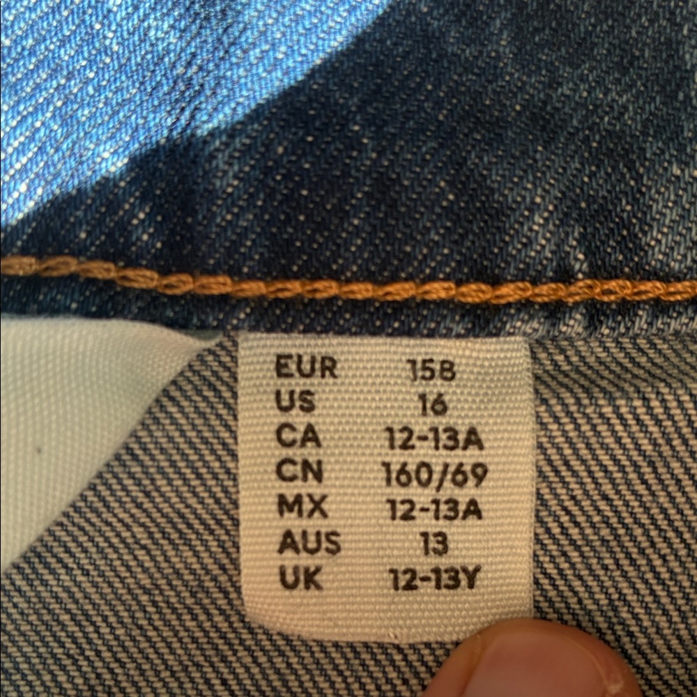 H&M Adjustable Baggy Blue Jeans - Picture 4 of 8